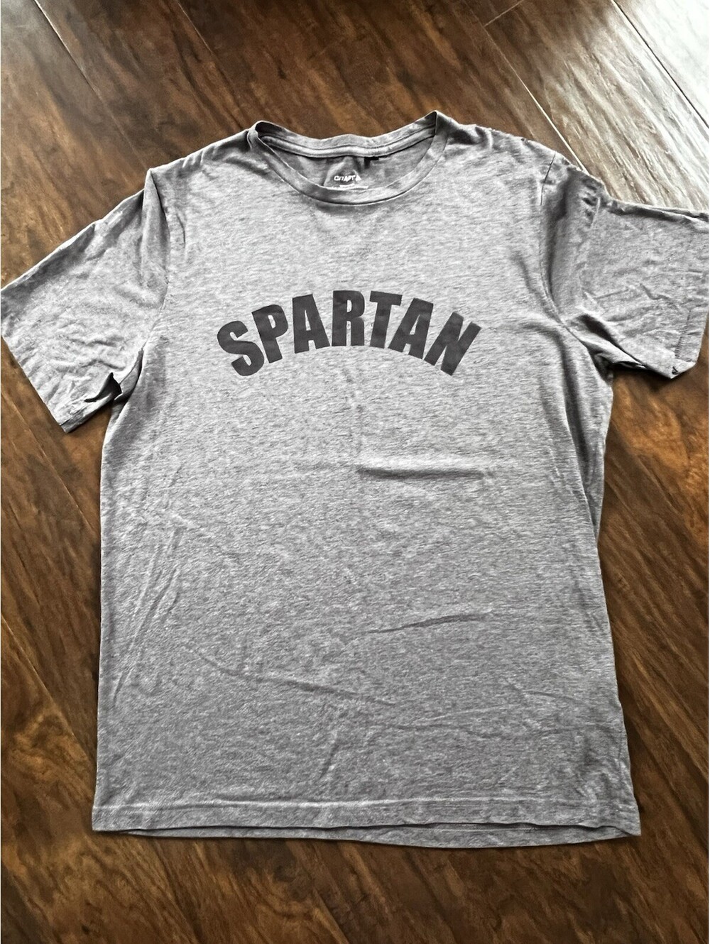 Spartan Craft T Shirt Men’s Large Plum Heather Color Graphic T EUC!